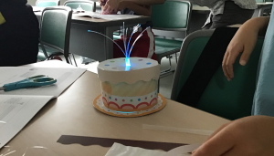 亀戸より「ふしぎ教室・にじいろ光ファイバー」