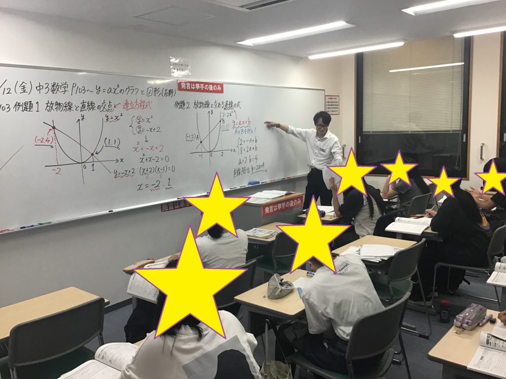 中３生は数学・理科に熱中！