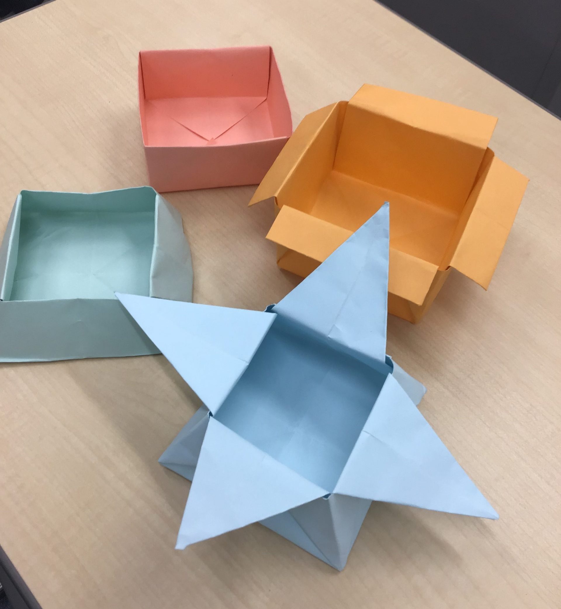 【小４算数】折り紙で箱をつくる