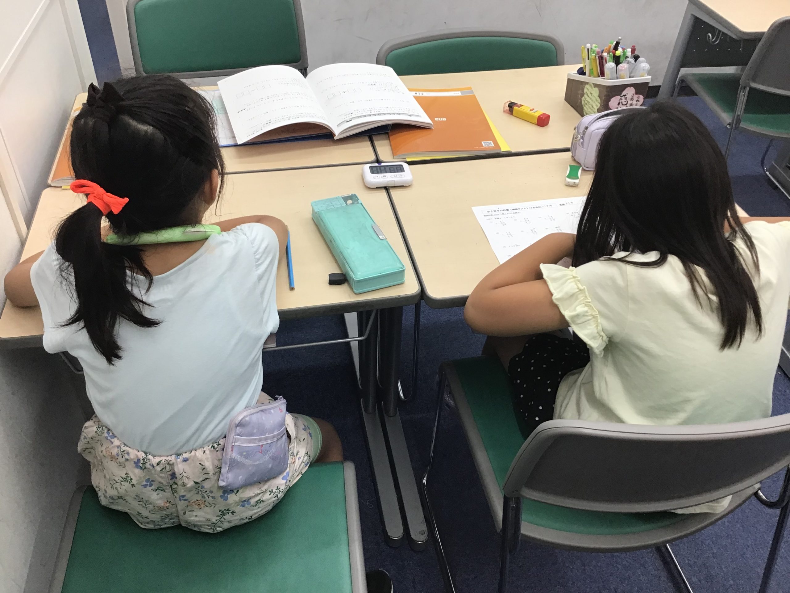 清澄通信0706【小学２年生集中しています】