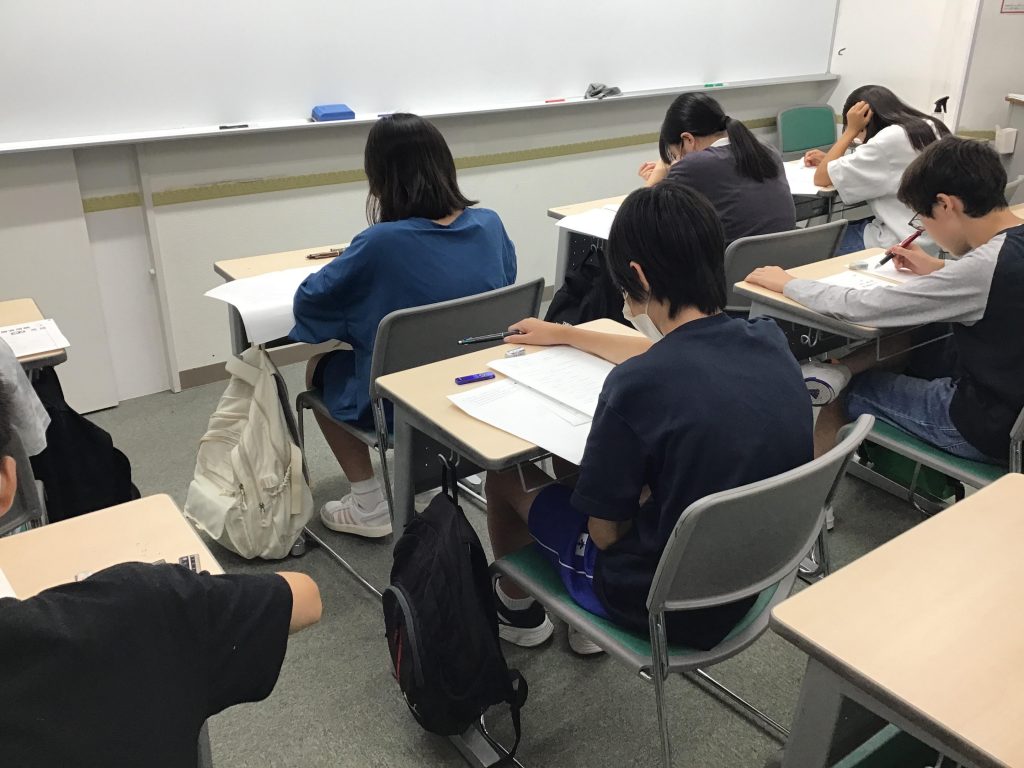 7月22日夏期講習1日目
