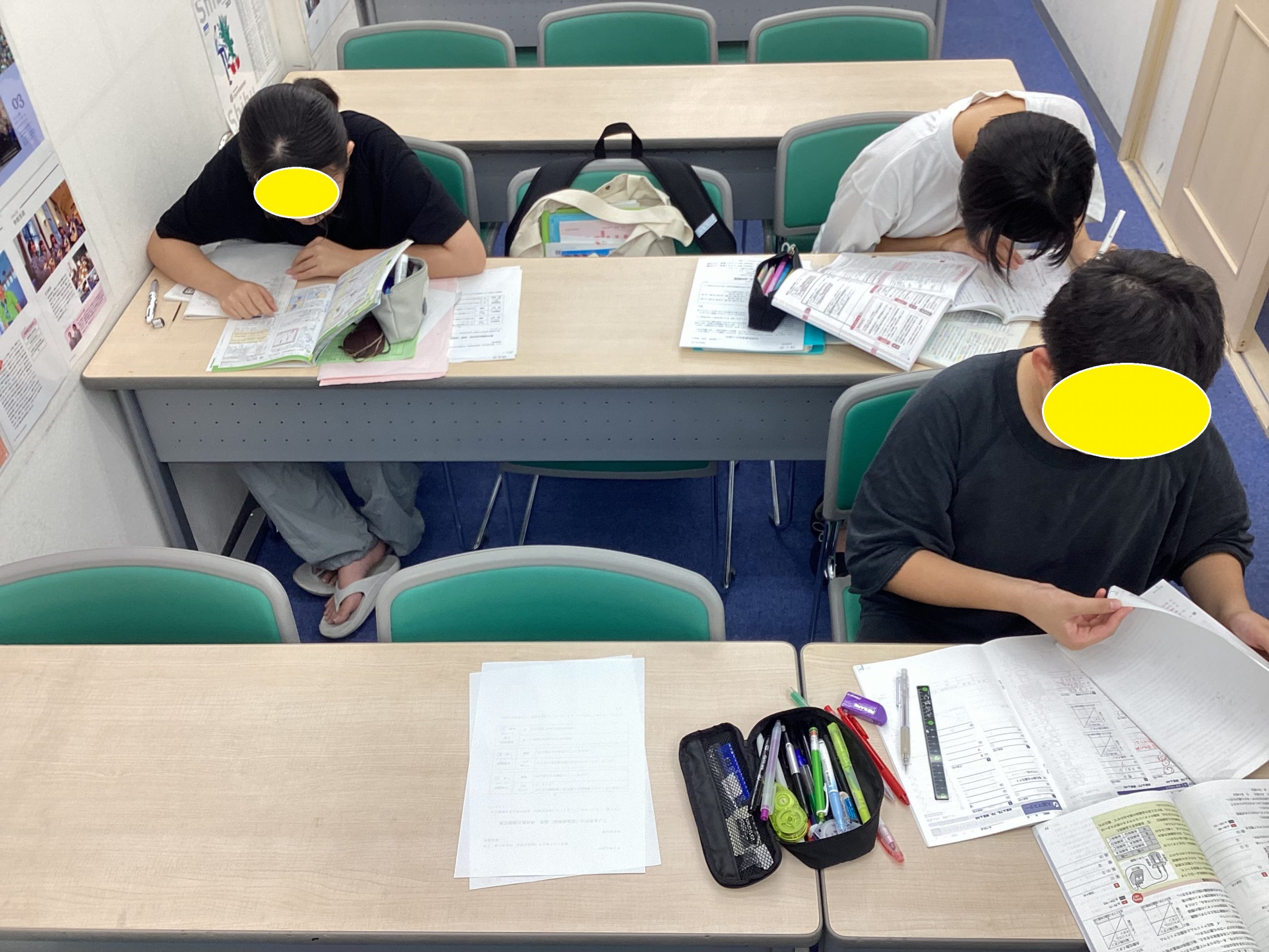 定期考査に専心