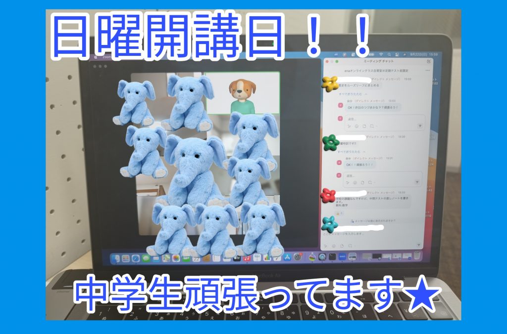 【日曜開講！自習室解放！】enaオンラインクラス通信＃１３５４