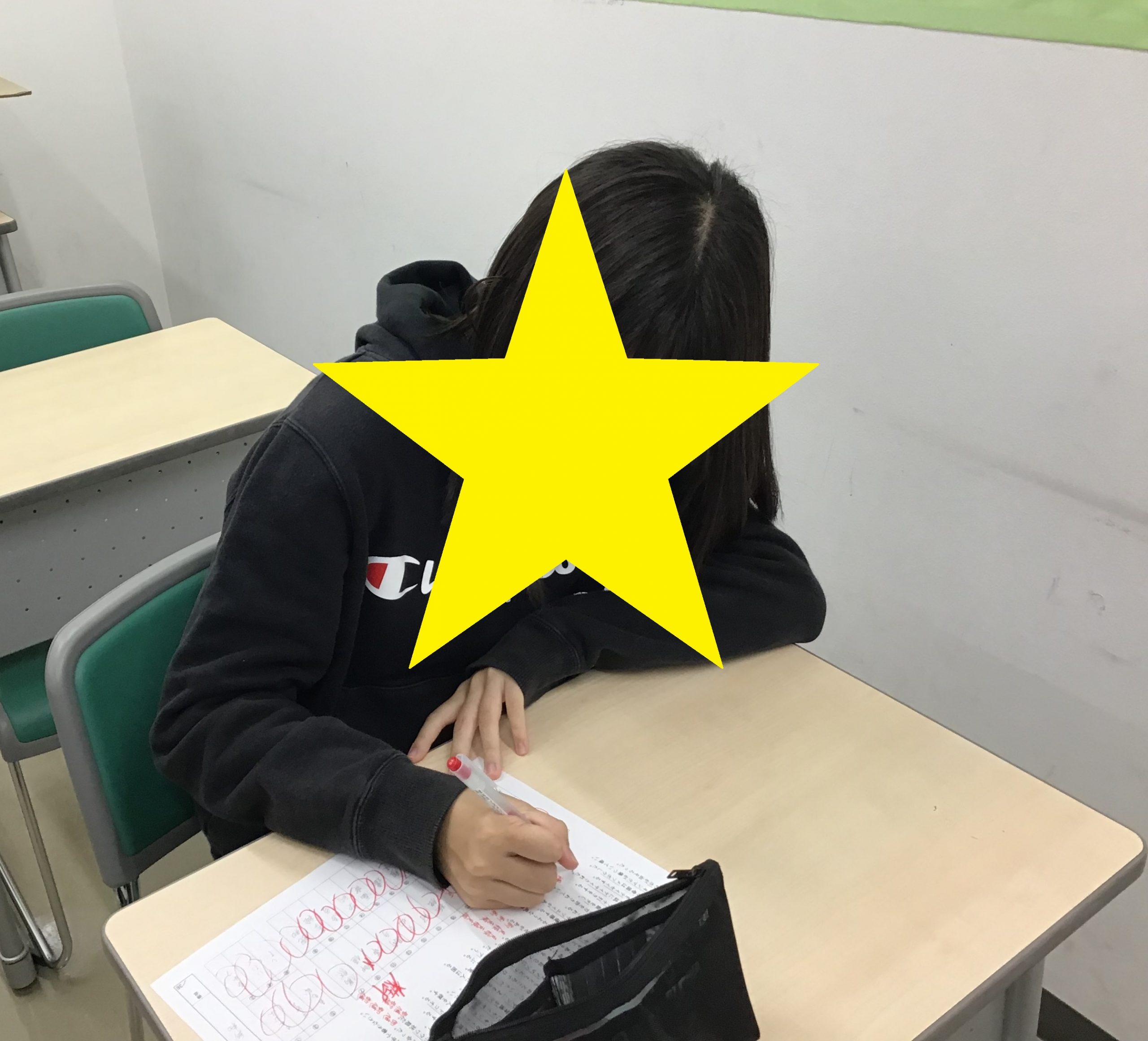 【ena一之江】木曜日の様子　漢字テスト