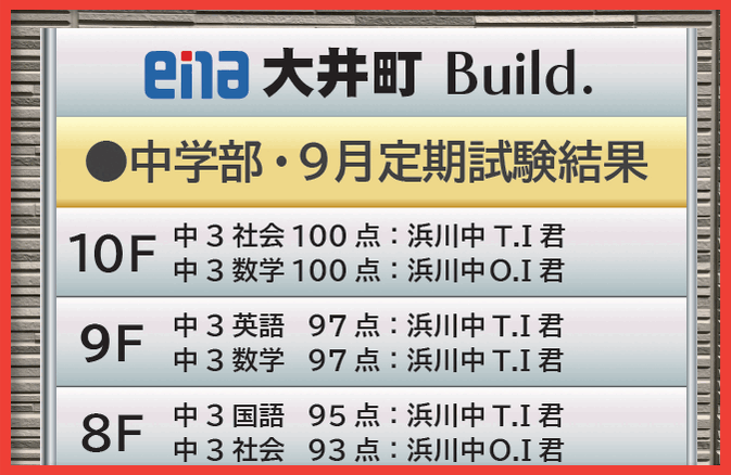 【中学部】定期試験結果！みんな頑張りました！