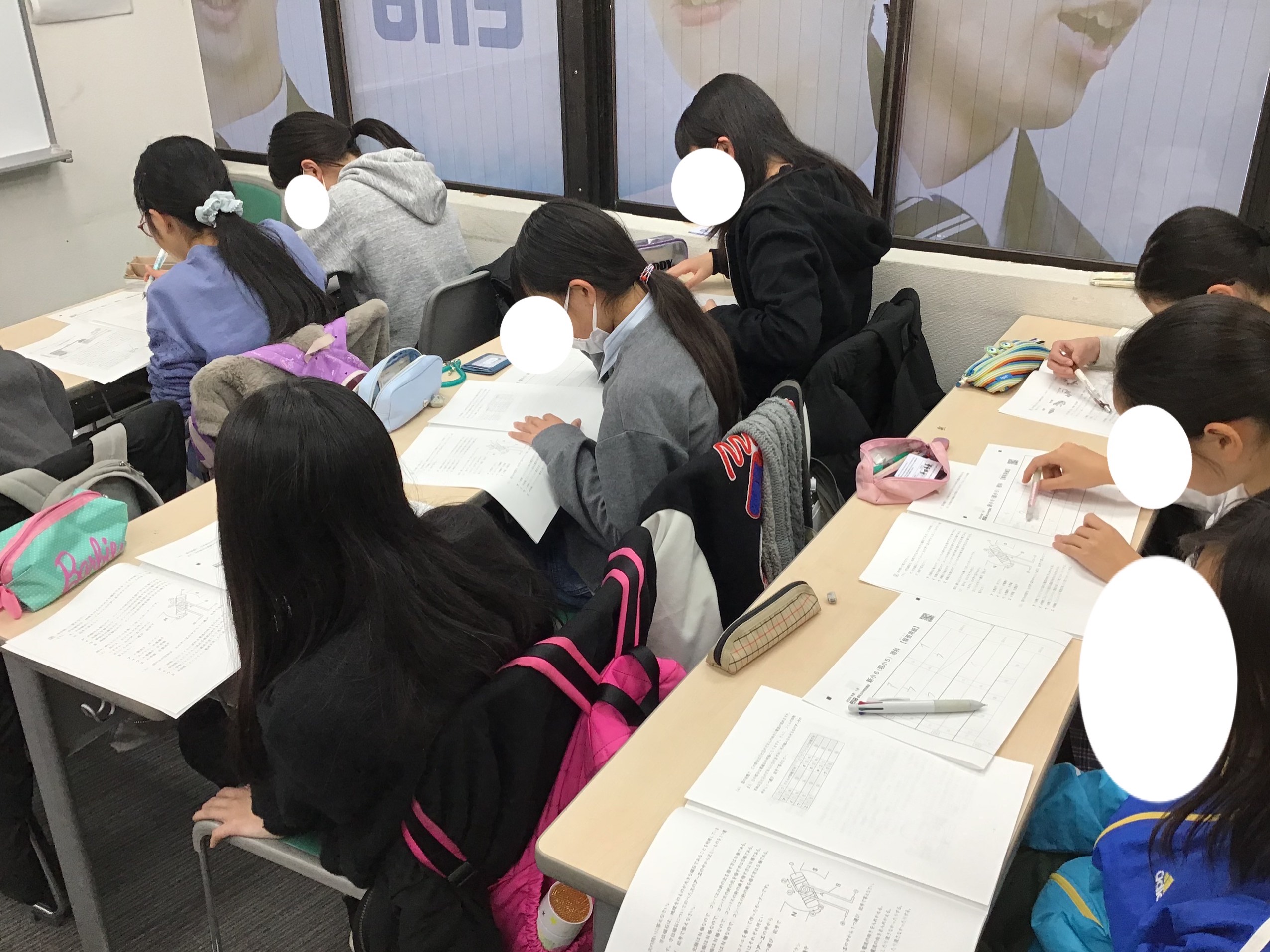 都私立中判定模試の様子とenaオープンのご案内