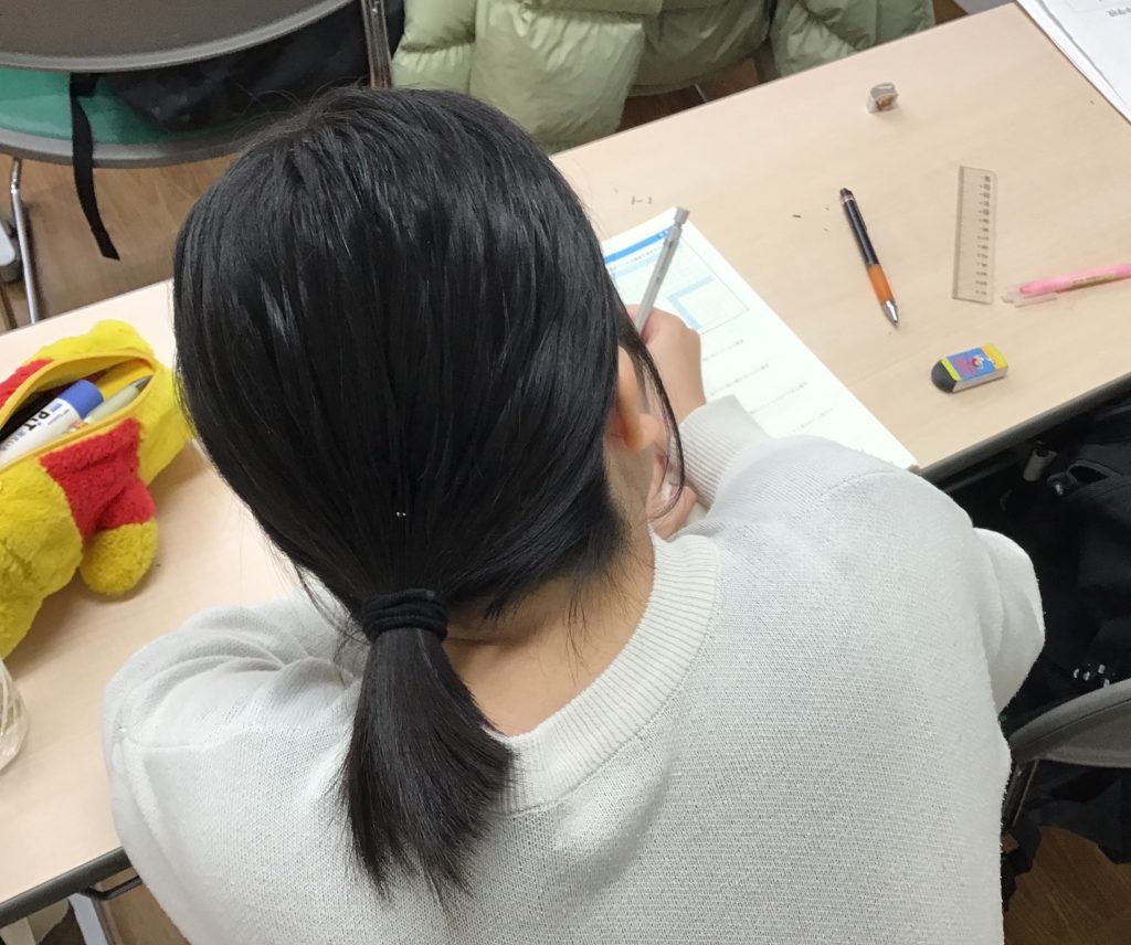 今日も定期テスト対策！手ごたえありっ。