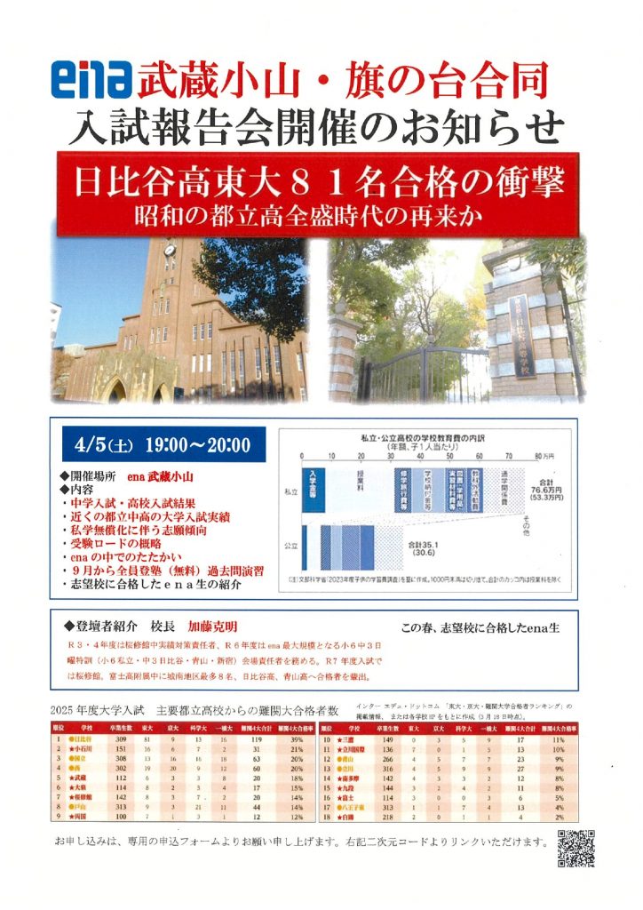 2025入試報告会の実施について