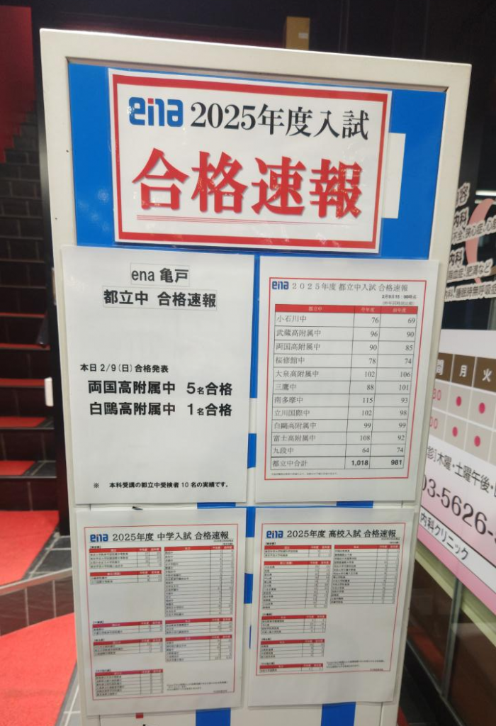 亀戸より「明日、３月授業開始」