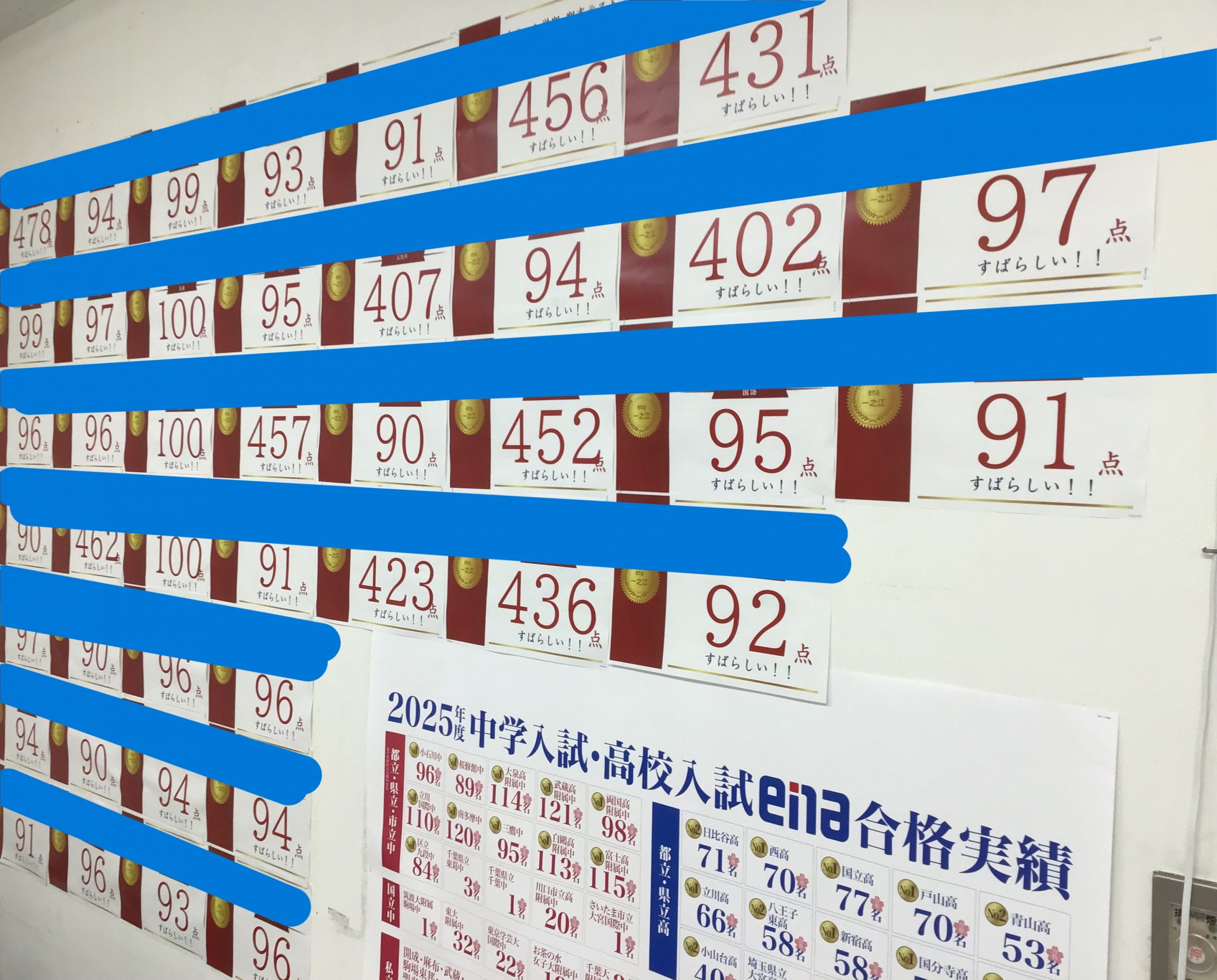 【ena一之江】定期テスト結果が揃いました！！