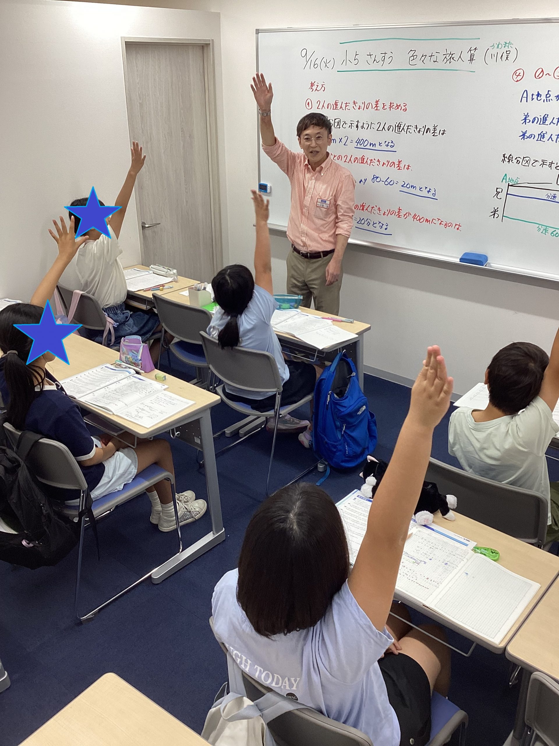 火曜日は、非受験学年の授業です。