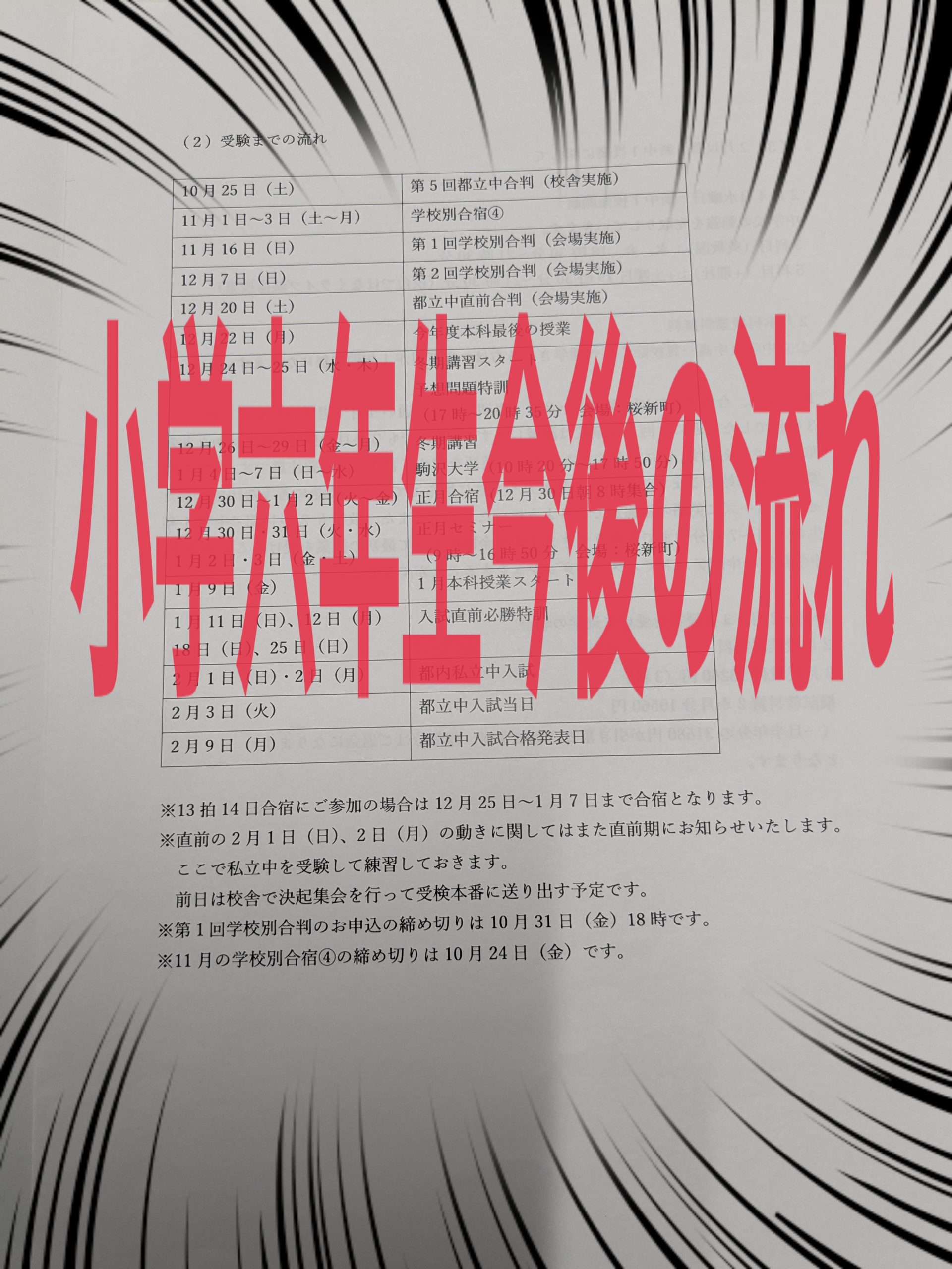 保護者会の裏で・・・