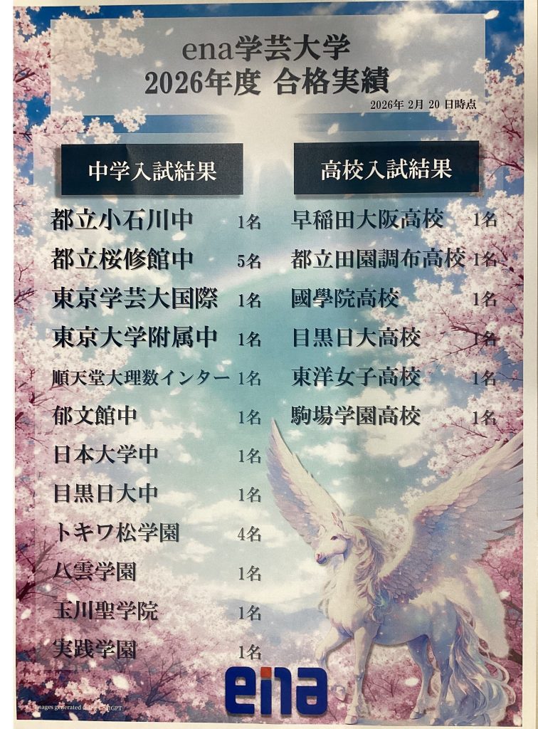 都立高校入試を前にー小6・中3入試結果