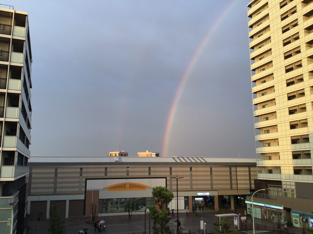虹が出た