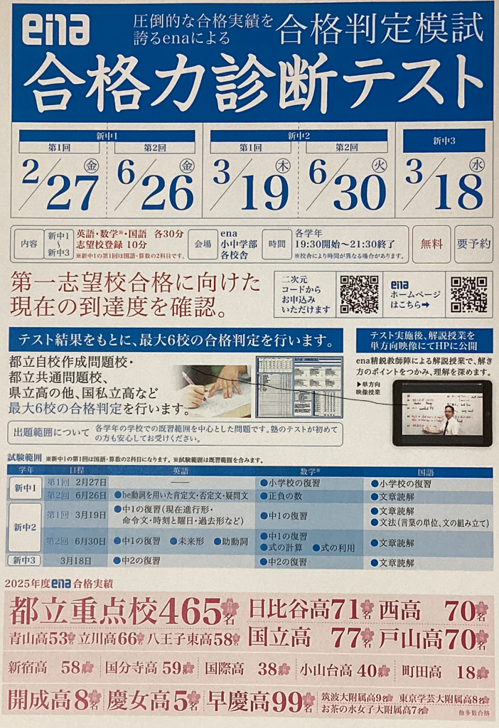 合格力診断テストのご案内