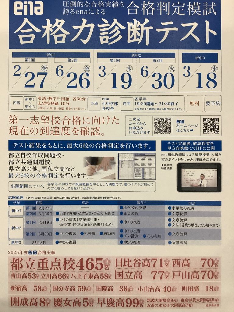 合格力診断テストのご案内