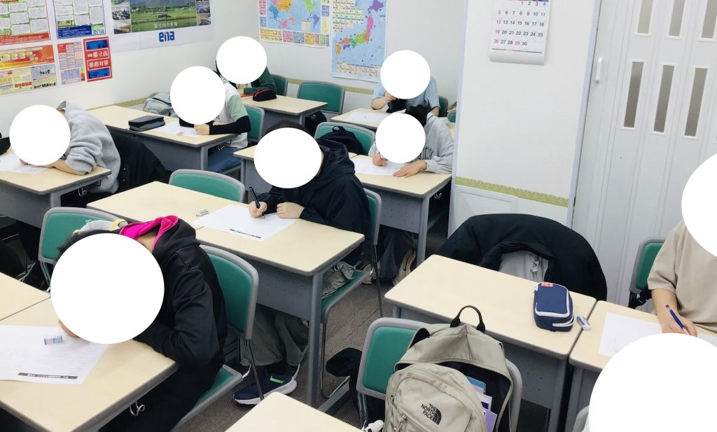 中３生：第二回理社到達度テスト実施！！