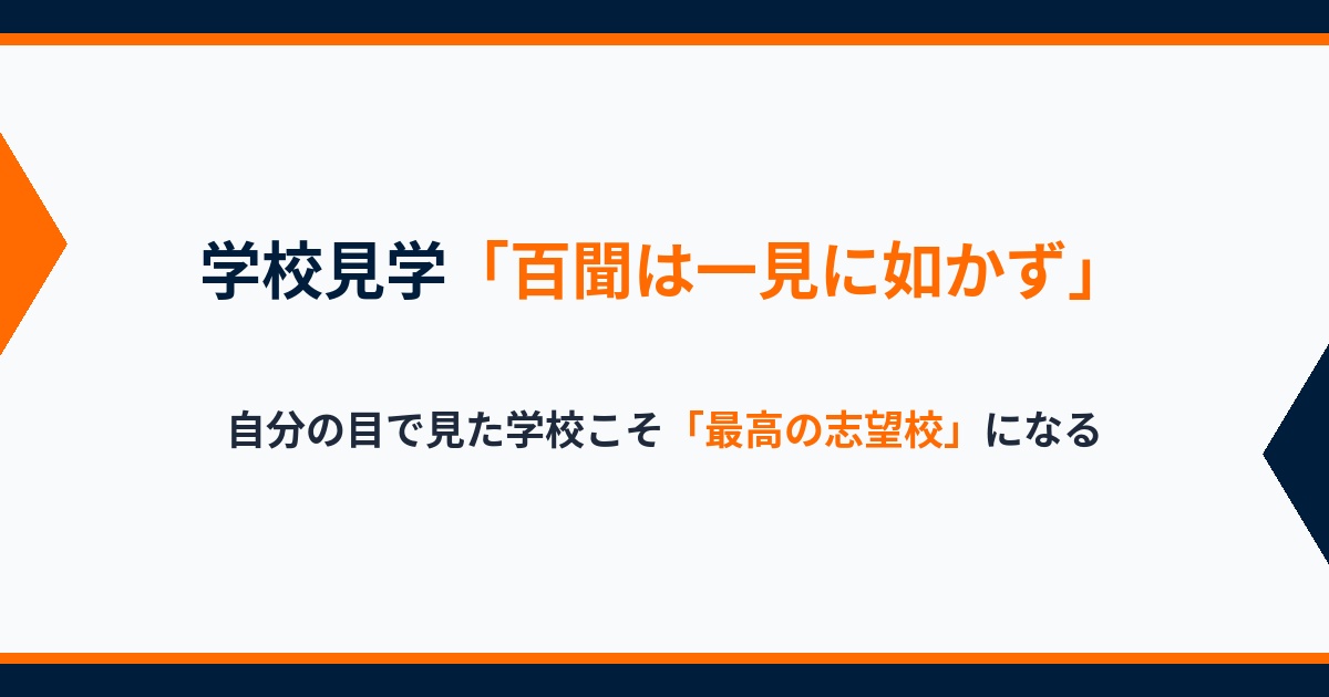 【ena茗荷谷】学校見学「百聞は一見に如かず」