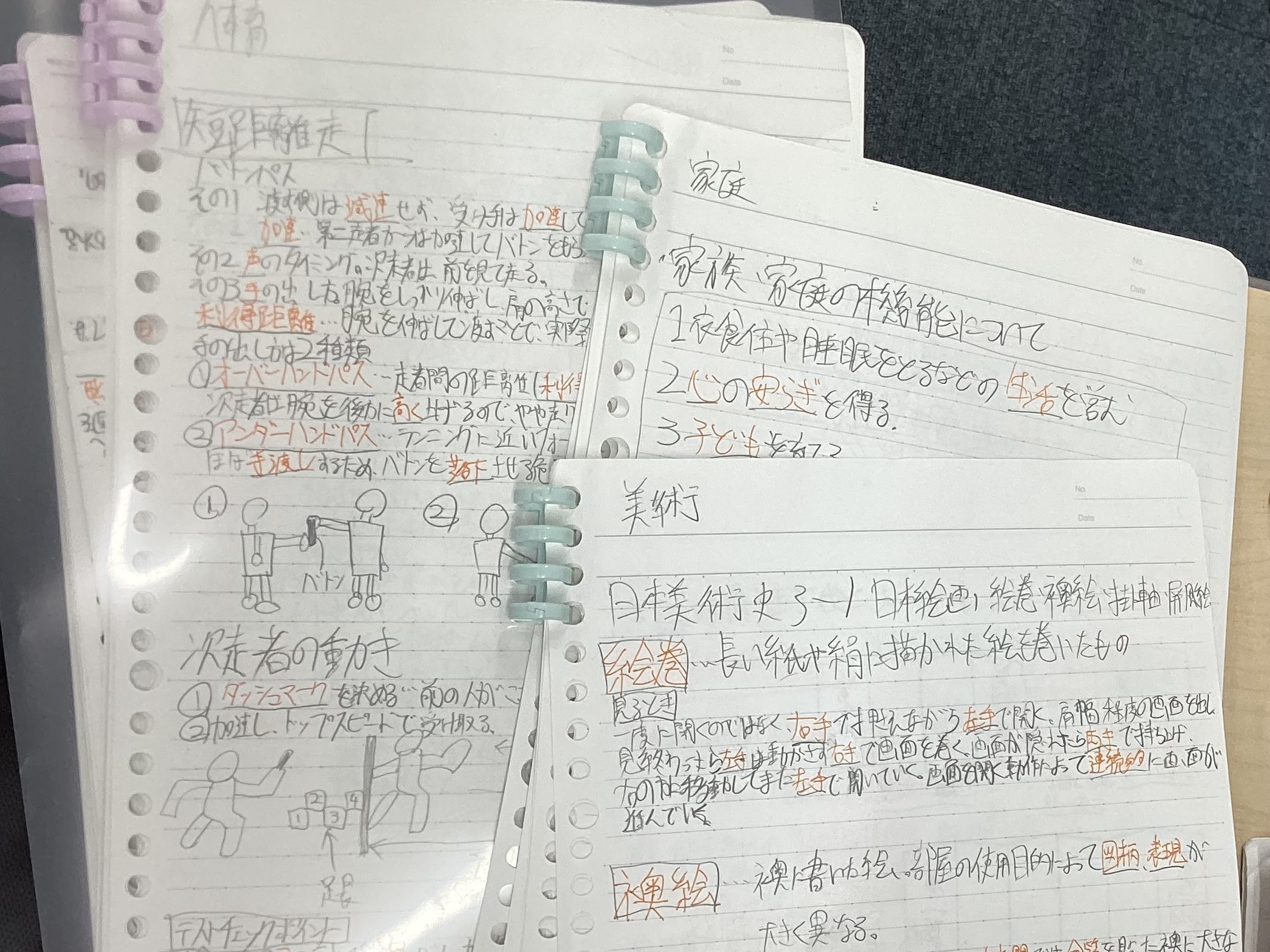 自作プリントに込める、テスト前夜の猛スパート！