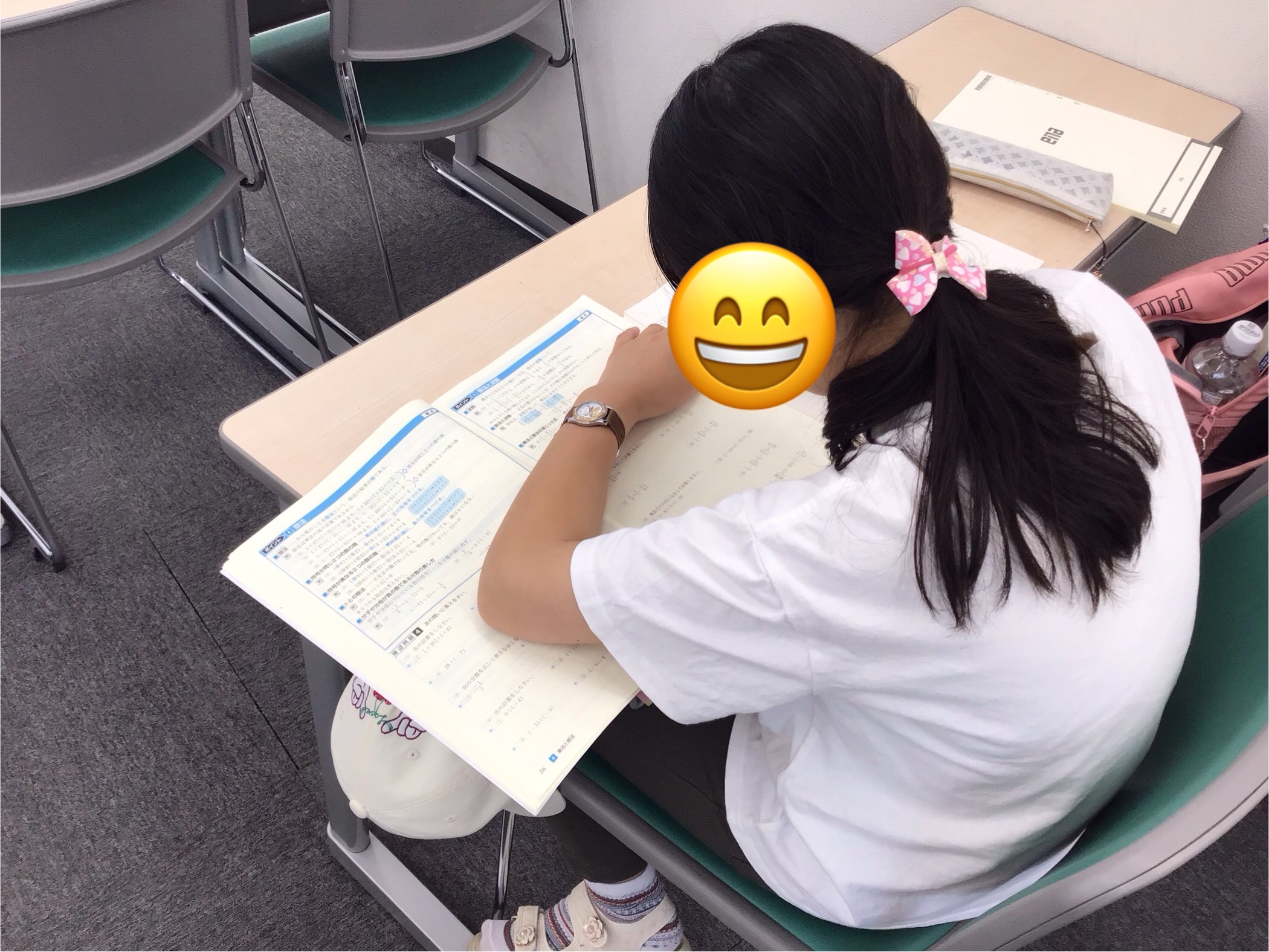 日曜日も塾で定期テスト対策！