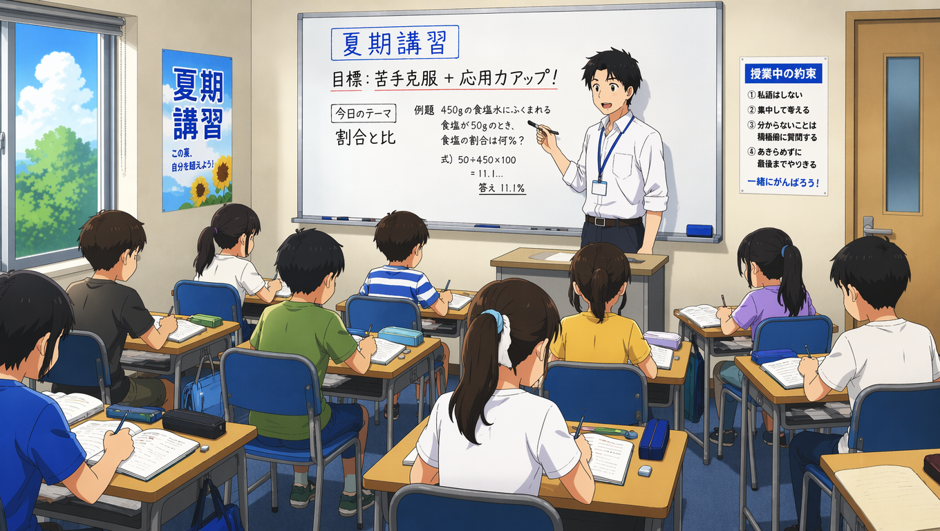 夏期講習を最高の成長の夏にするために