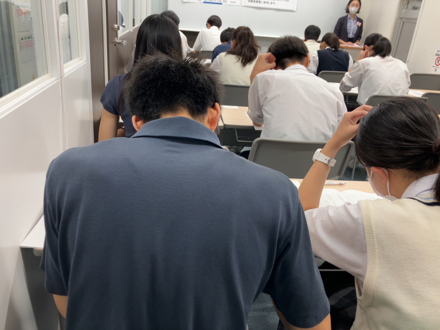 【ｅｎａ板橋】本番さながらの緊迫感！「都立高合判」実施の様子