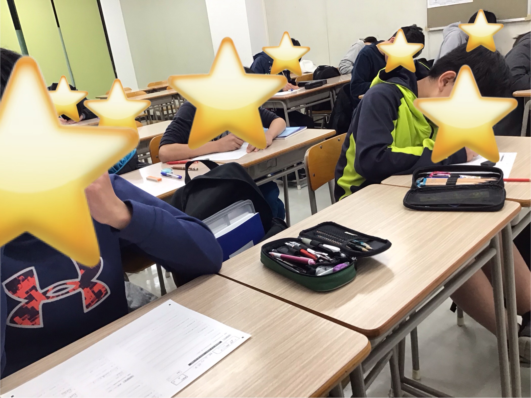 中1は満点を取るまで再テスト！