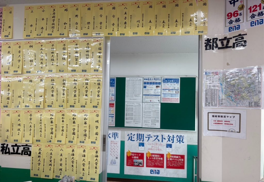 【ena羽村】都立高校入試結果