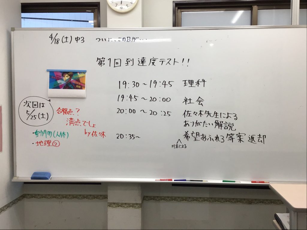 ～中3、理社への本気度～