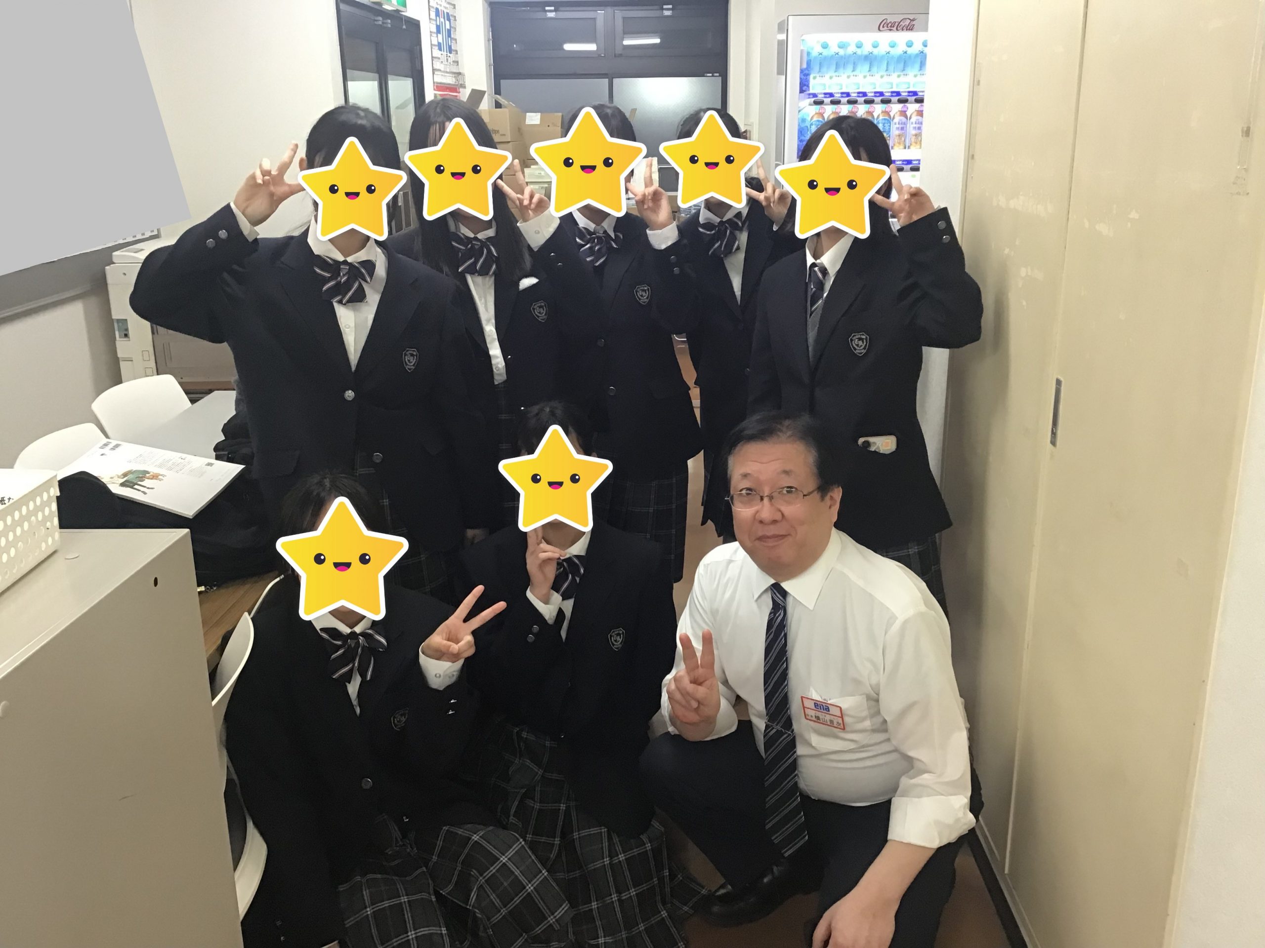 春うららかな日に新入学生ご来校!