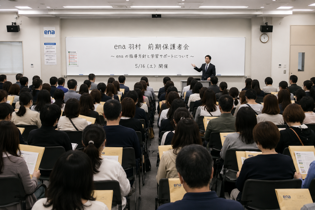 【ena羽村】今週末 前期保護者会実施～夏期講習会の詳細もご説明します～