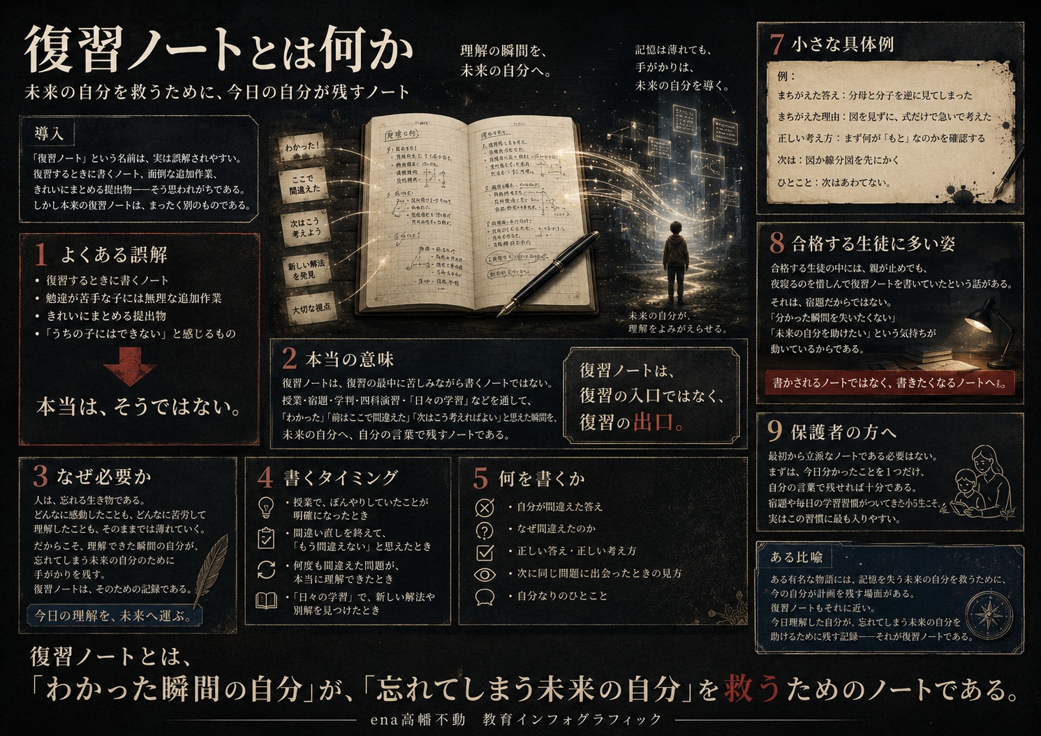 復習ノートは、復習するためのノートではありません