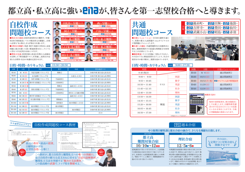小6,中3ただの過去問演習ではない。［ena］の日曜特訓が「結果」を