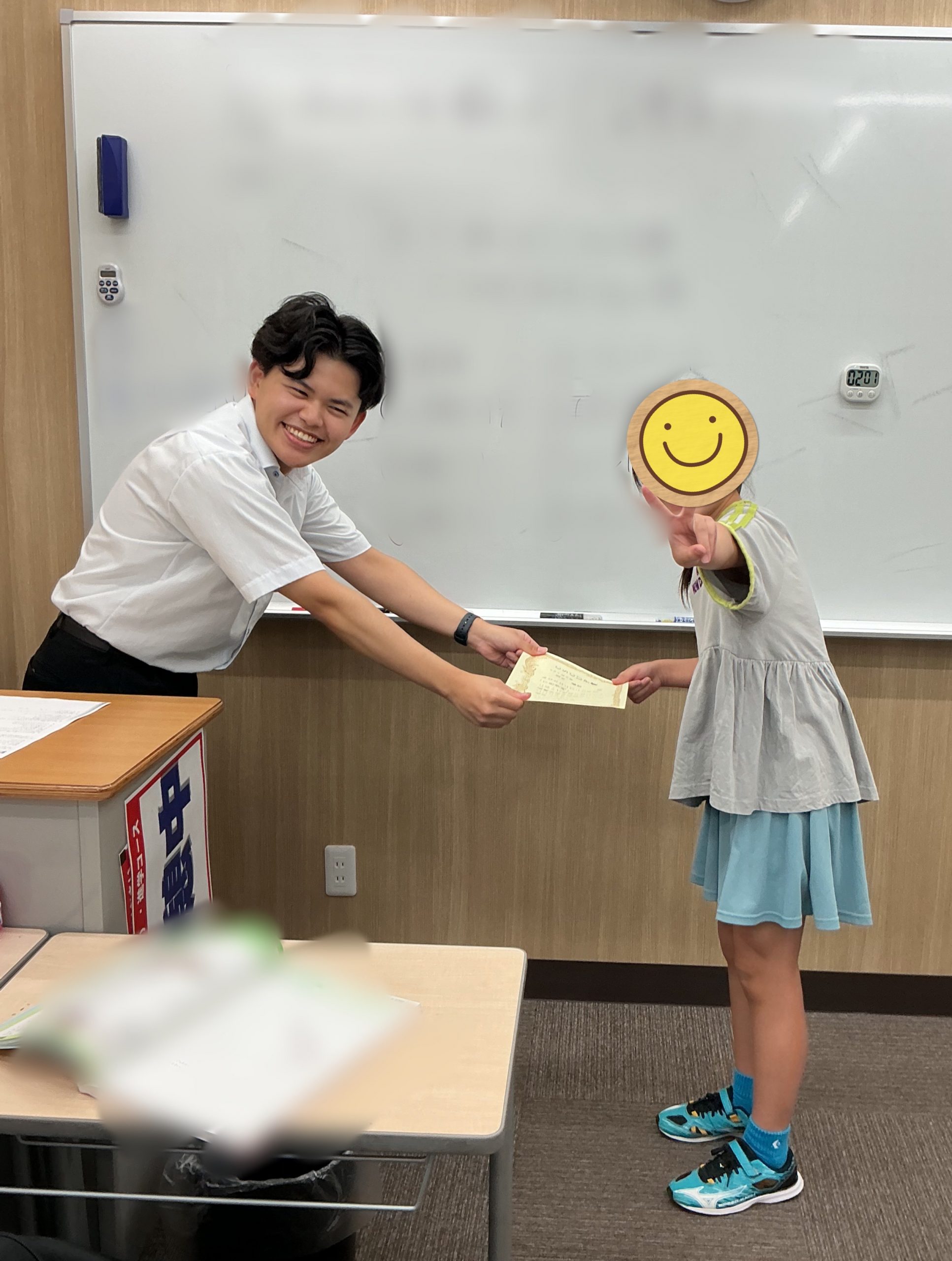 表彰状をわたしました！