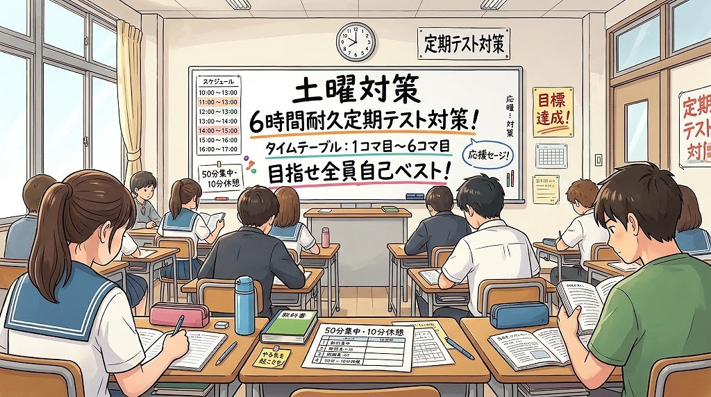 中村橋より愛をこめて　6時間耐久定期テスト土曜対策開催！【2026/10/31】