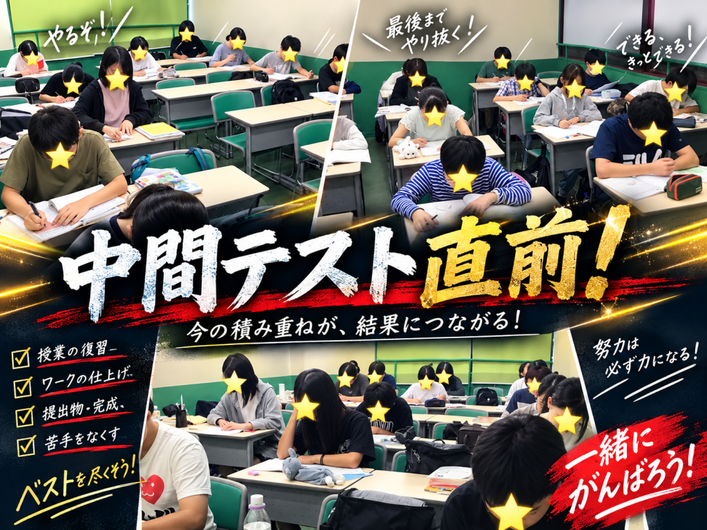 中間テスト直前！