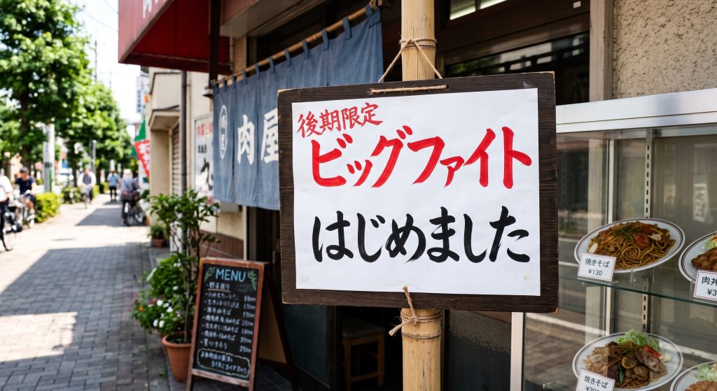 ９月19日　過去問演習開始　～ビッグファイト～