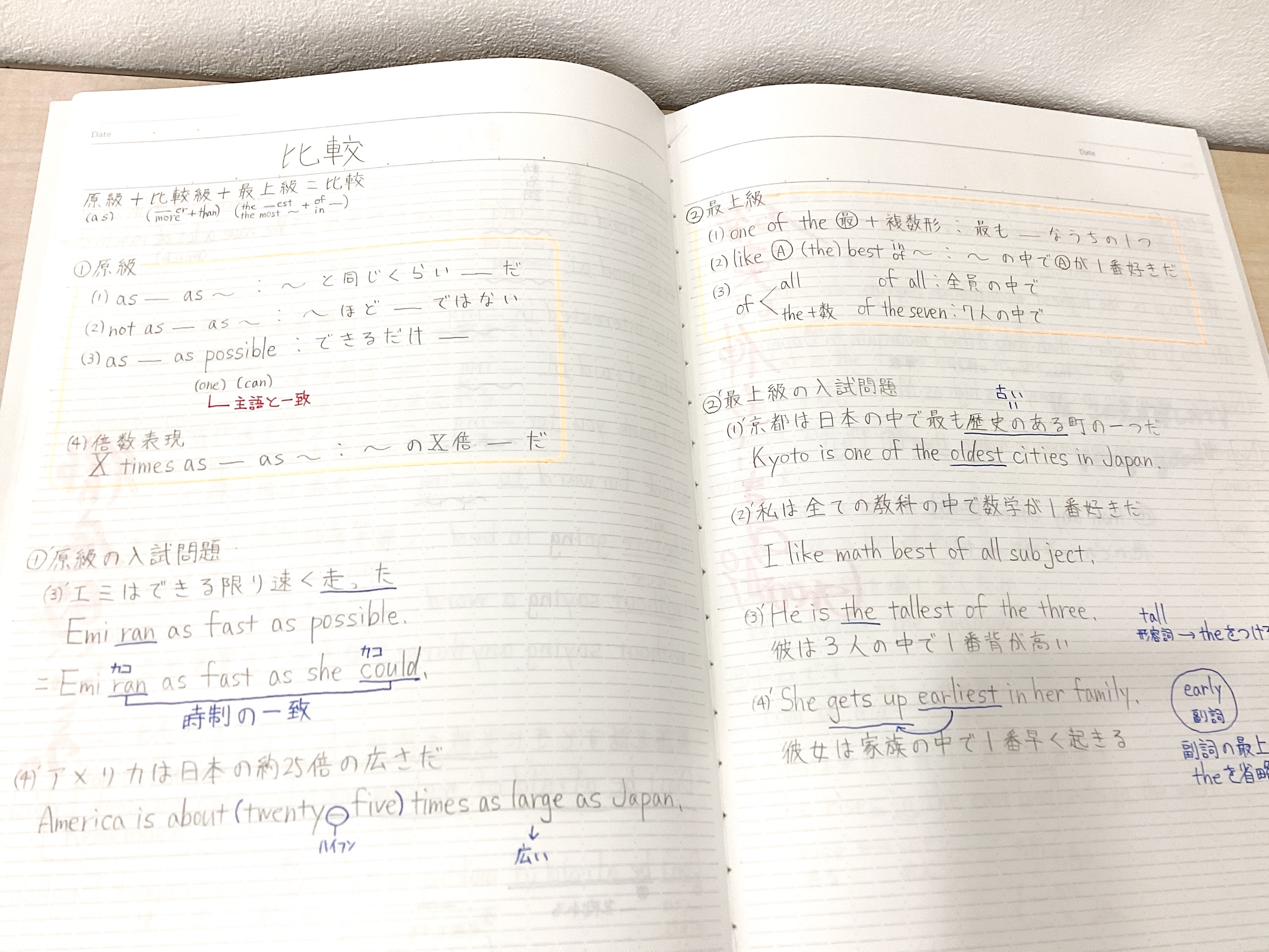 ノートの質が向上！/（SW休校日）