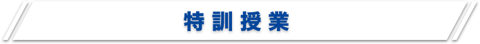 特訓授業