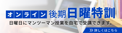 オンライン後期日曜特訓