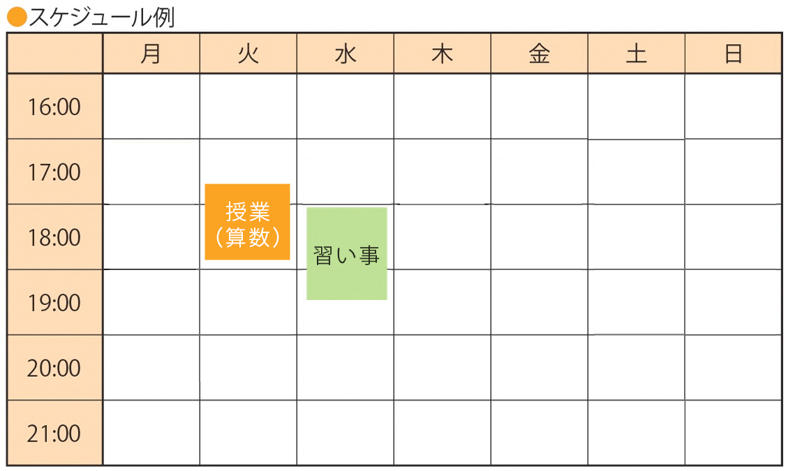 小1～小3算数スケジュール