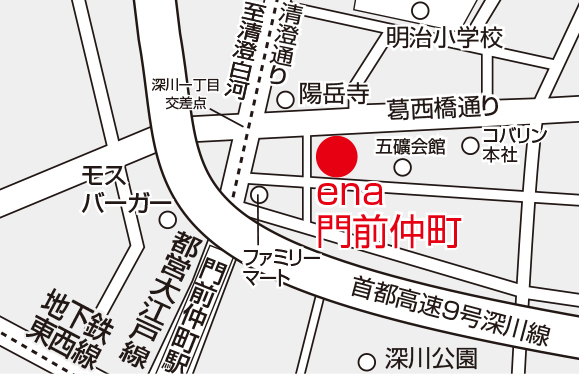 ena門前仲町地図