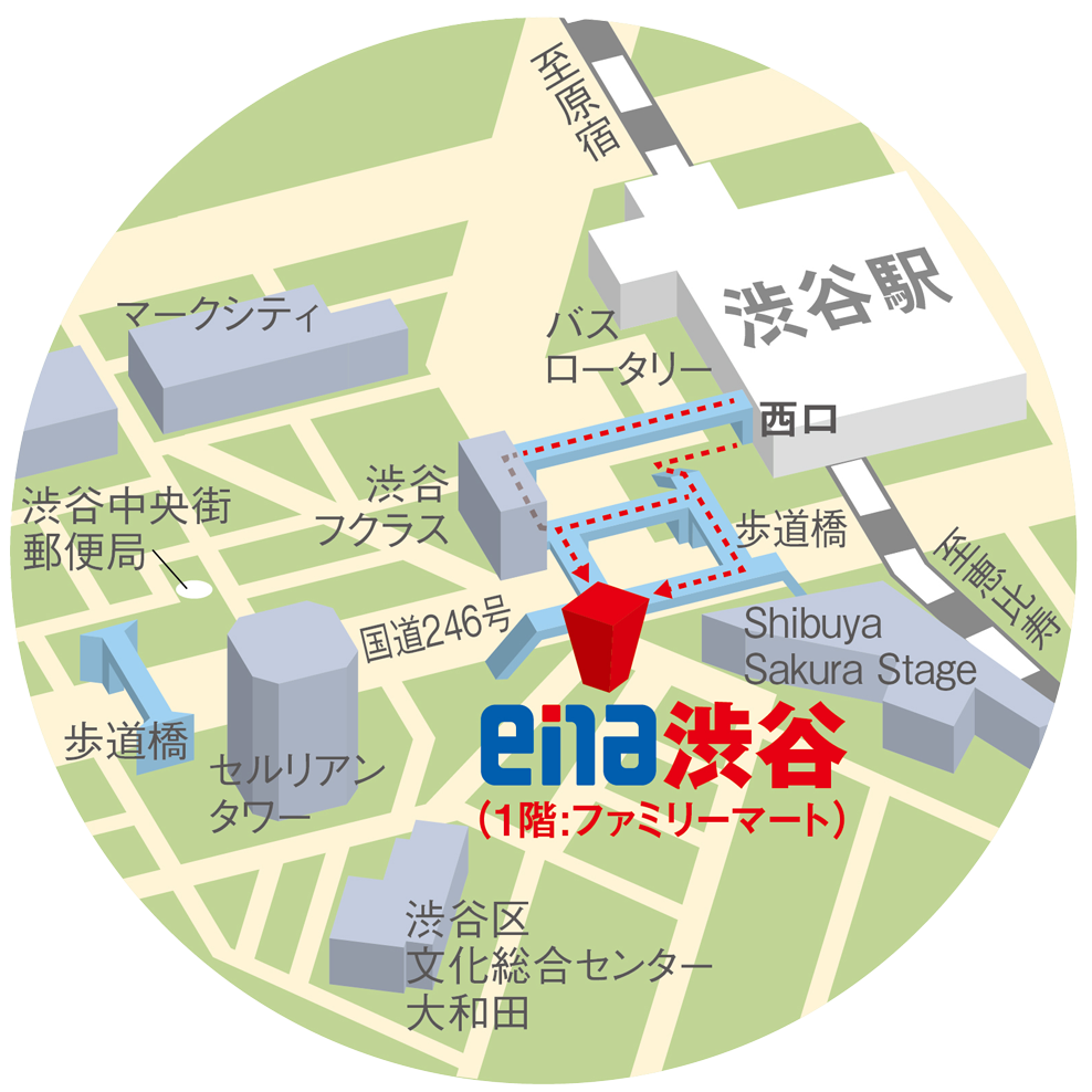 ena渋谷地図