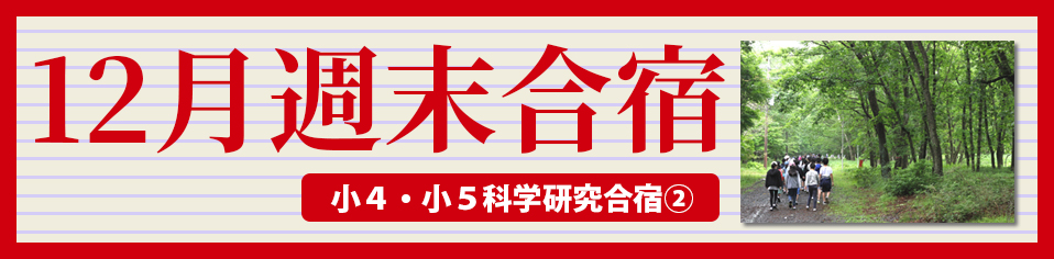 １２月週末合宿