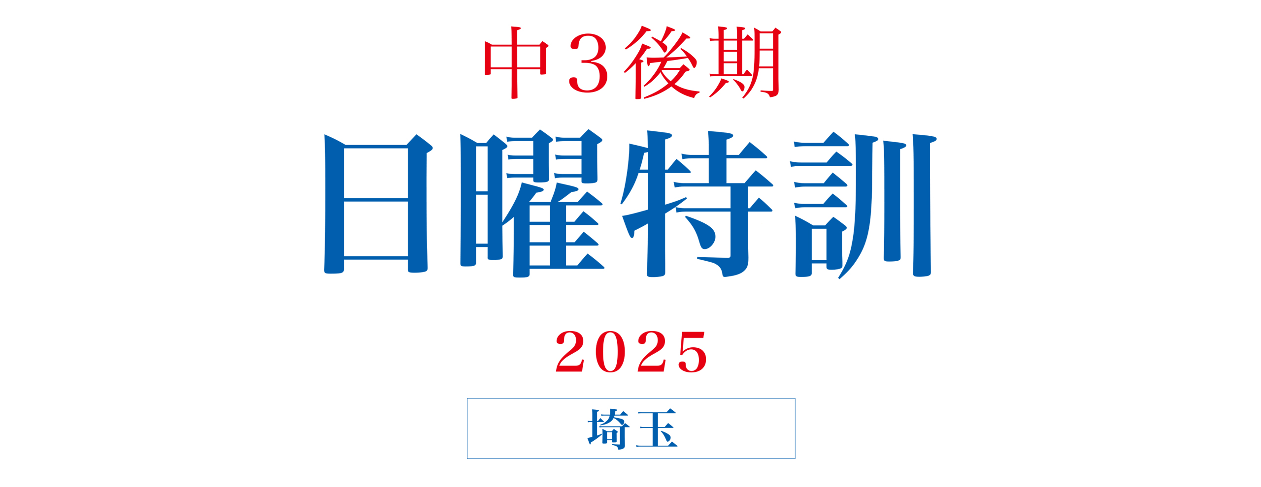 中3後期日曜特訓