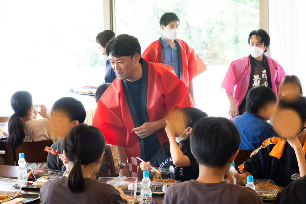 夏祭り昼食