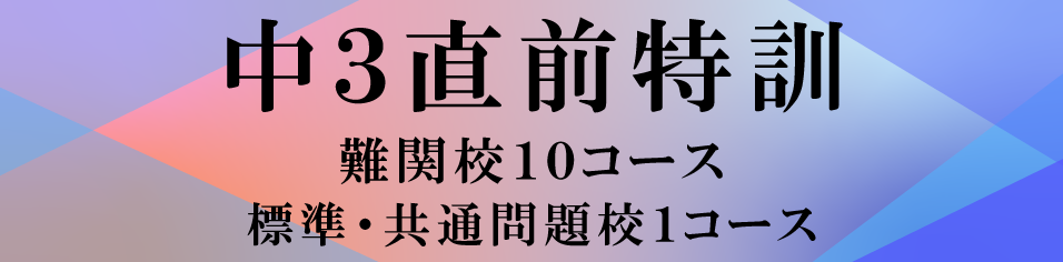 中3直前特訓