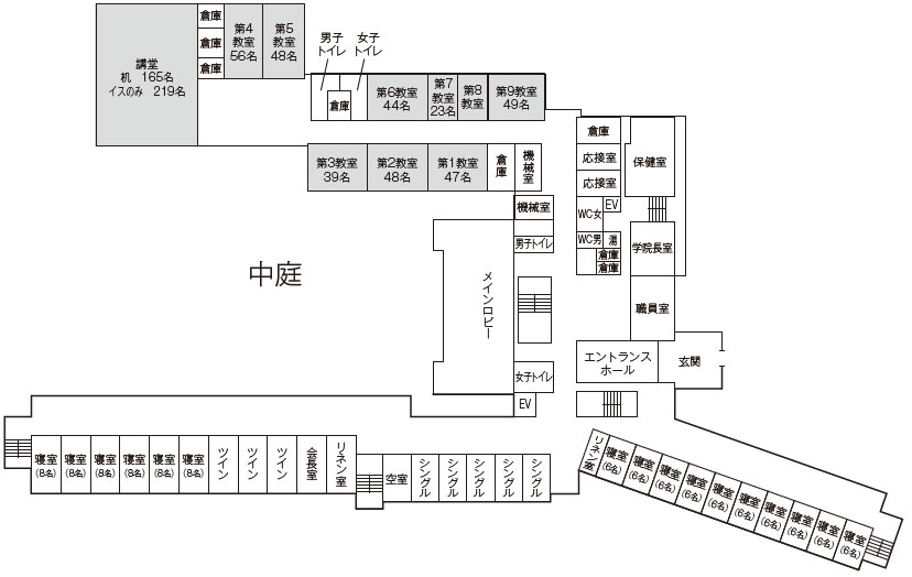 画像 富士山合宿場1号館 案内図