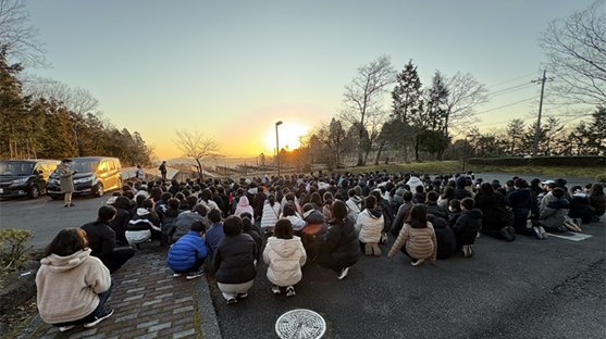 富士山２号館から見る初日の出