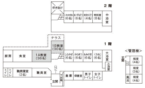 画像 清里合宿場 1号棟 案内図